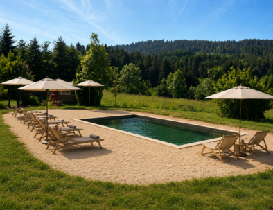 grand gîte avec piscine en Auvergne