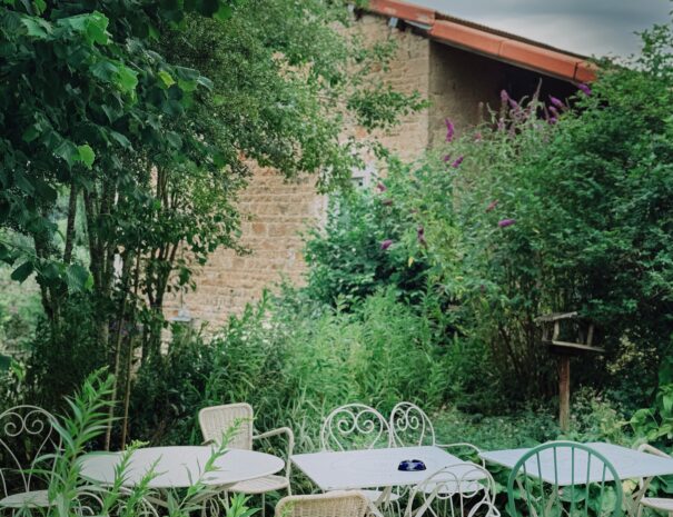 Terrasse gîte de groupe