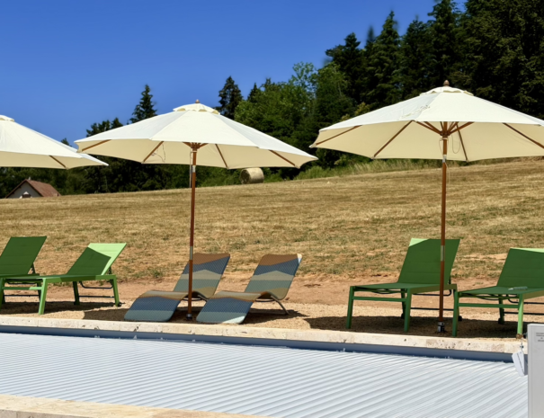 Piscine volet fermé